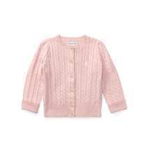 Ralph Lauren Baby Cable-Knit Cotton Cardigan Hint Of Pink Image 1