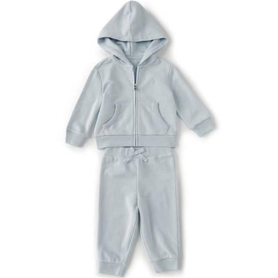 Ralph Lauren Baby - French Terry Hoodie & Pant Set 24M Beryl Blue Image 1