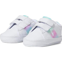 Ralph Lauren Baby - Girl Sayer EZ Rainbow Detail Sneaker Crib Shoes, White Image 1