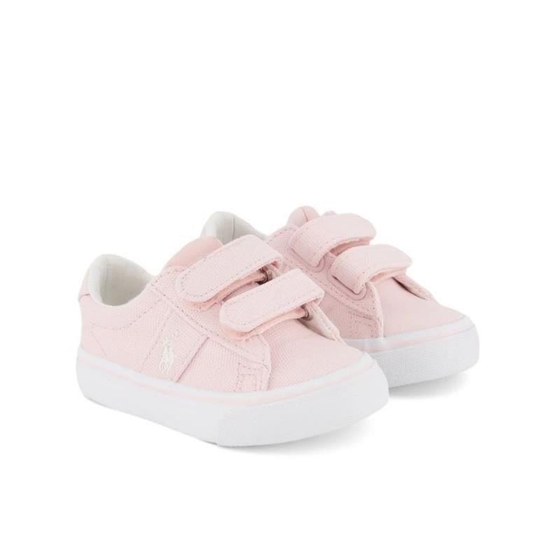 Ralph Lauren Baby - Girl Sayer EZ Sneakers, Light Pink/White Image 1