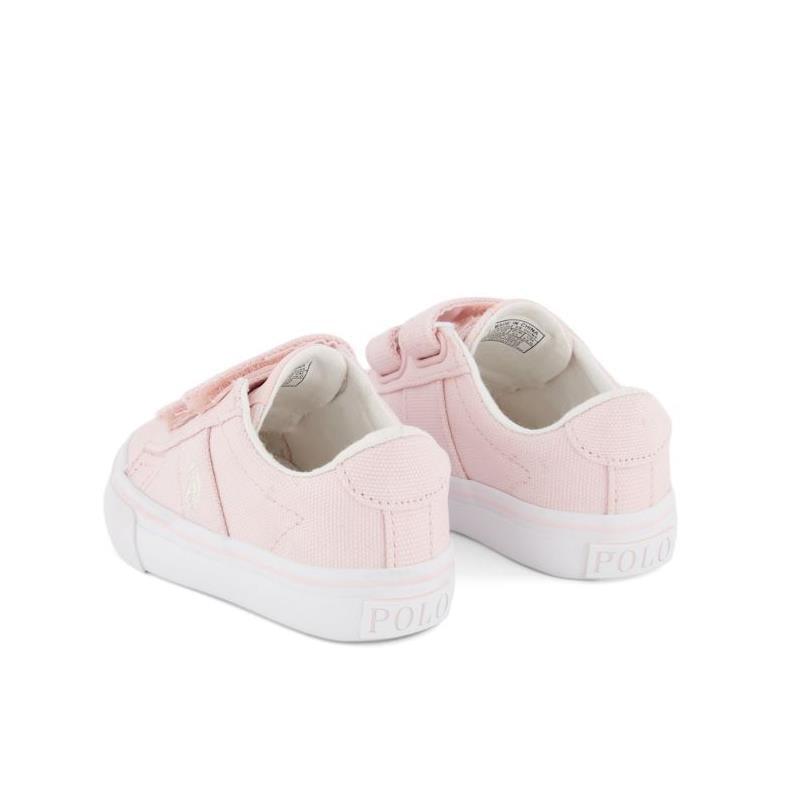 Ralph Lauren Baby - Girl Sayer EZ Sneakers, Light Pink/White Image 4