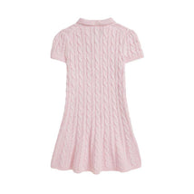 Ralph Lauren Baby - Girl Short Sleeve Cotton Cable Dress Pink Image 2