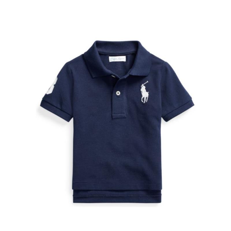 Ralph Lauren - Baby Knit Polo - French Navy Image 1