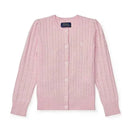 Ralph Lauren Baby - Long-Sleeve Cashmere Cable Knit Cardigan Sweater Pink Image 1