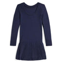Ralph Lauren Baby Long-Sleeve Cotton Ribbed Knit Scoop Neck Dreshort Sleeve, Newport Navy Image 2