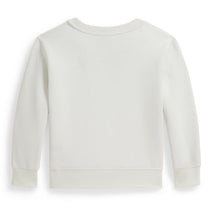 Ralph Lauren Baby Long-Sleeve Graphic Fleece Novelty Polo Bear Sweatshirt, Deckwash White Image 2