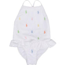 Ralph Lauren Baby - Ruffled Polo Dress & Bloomer, White Image 1