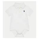 Ralph Lauren Baby - Short-Sleeve Basic Mesh Polo Bodysuit, White Image 1