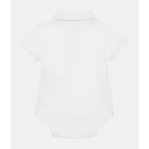 Ralph Lauren Baby - Short-Sleeve Basic Mesh Polo Bodysuit, White Image 2