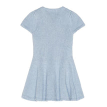 Ralph Lauren Baby Short-Sleeve Combed Cotton Flag Sweater Dreshort Sleeve, Heather Blue Image 2