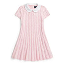 Ralph Lauren Baby - Short-Sleeve Cotton Cable Knit Sweater Dress Image 1