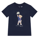 Ralph Lauren Baby - Short-Sleeve Cotton Jersey Novelty Bear Graphic T-Shirt Navy  Image 1