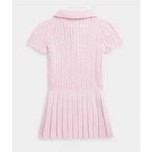Ralph Lauren Baby - Short-Sleeve Cotton Mini Cable Knit Polo Dress  Image 2