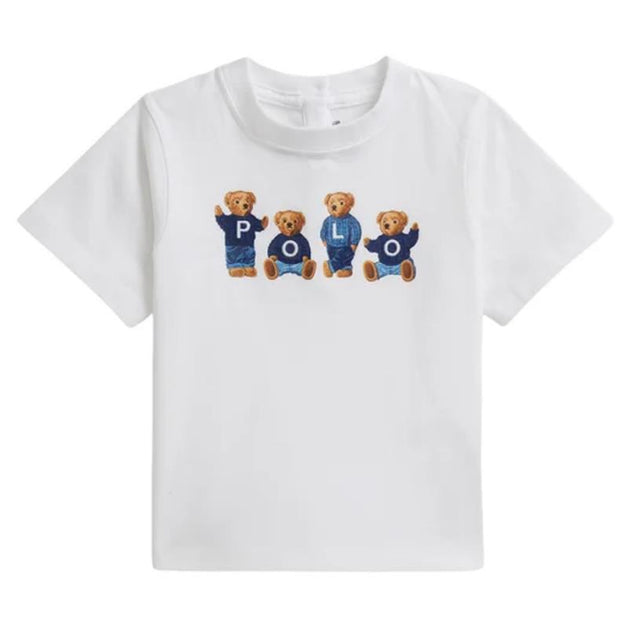 Ralph Lauren Baby Short-Sleeve Jersey Knit Polo Bear Graphic T-Shirt,