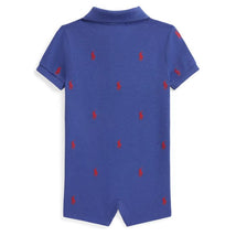 Ralph Lauren Baby Short-Sleeve Mesh Shortall All Over Pony, Liberty Image 2