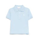 Ralph Lauren Baby Short Sleeve Solid Mesh Office Blue Image 1