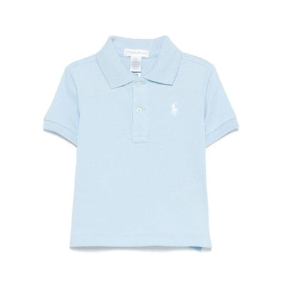 Ralph Lauren Baby Short Sleeve Solid Mesh Office Blue Image 1