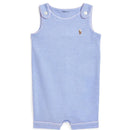 Ralph Lauren Baby - Sleeveless Oxford Mesh Tank Shortall, Blue Image 1