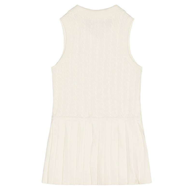 Ralph Lauren Baby Sleevleshort Sleeve Cotton Mini Cable Collared Dreshort Sleeve, Deckwash White Image 2