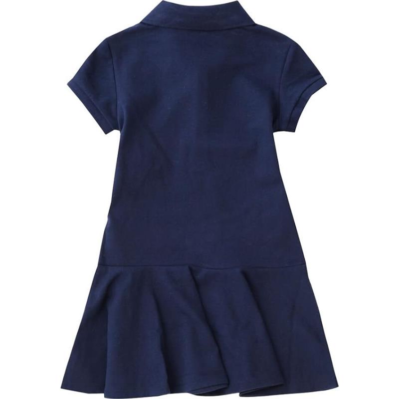 Ralph Lauren Baby Stretch Cotton Mesh Polo Dreshort Sleeve, Refined Navy Image 2