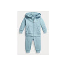 Ralph Lauren Fleece Full-Zip Hoodie & Pant Set - Light Blue Image 1