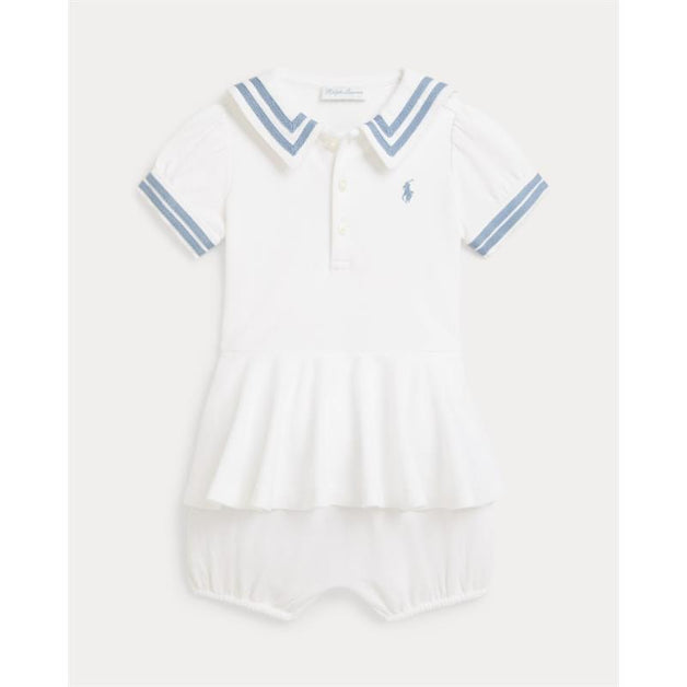 ralph lauren white dress short $400 Polo Ralph Lauren White cotton eyelet Short dress womens sz 4 summer