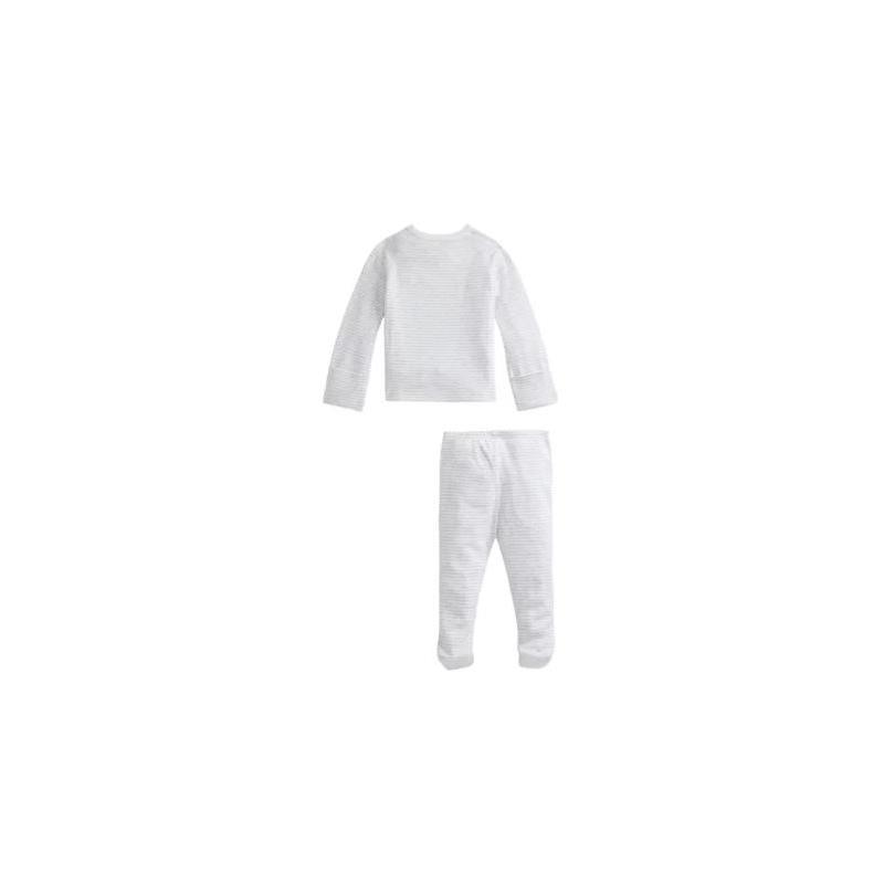 Ralph Lauren - Striped Cotton Top & Pants, Quartz Heather/White Image 2