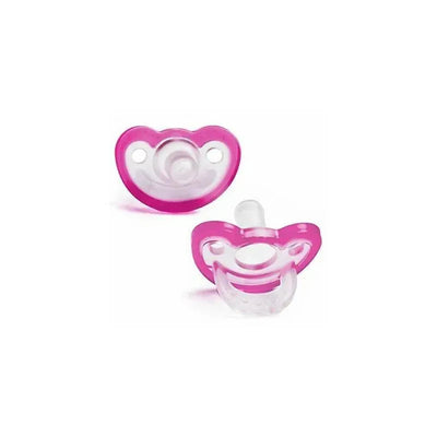 Razbaby Jollypop Baby Pacifier Plus +3M, Pink - 2-Pack Image 1