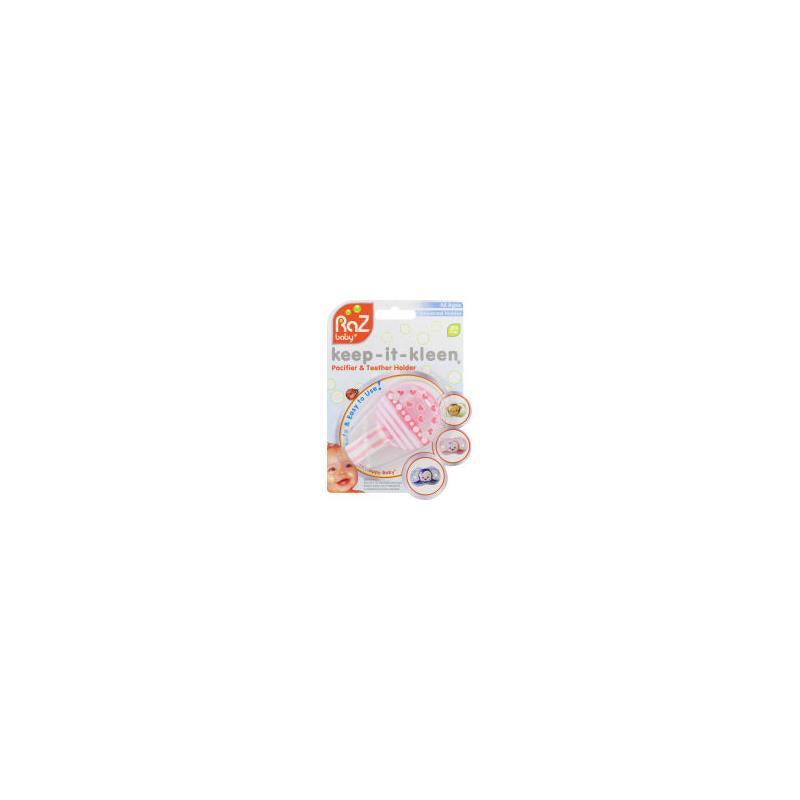 RaZbaby - Keep-It-Clean Pacifer Holder Pink Image 1