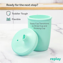 Re Play - 8Oz Sustainables Silicone Sippy Cup for Toddlers, Mint Image 2