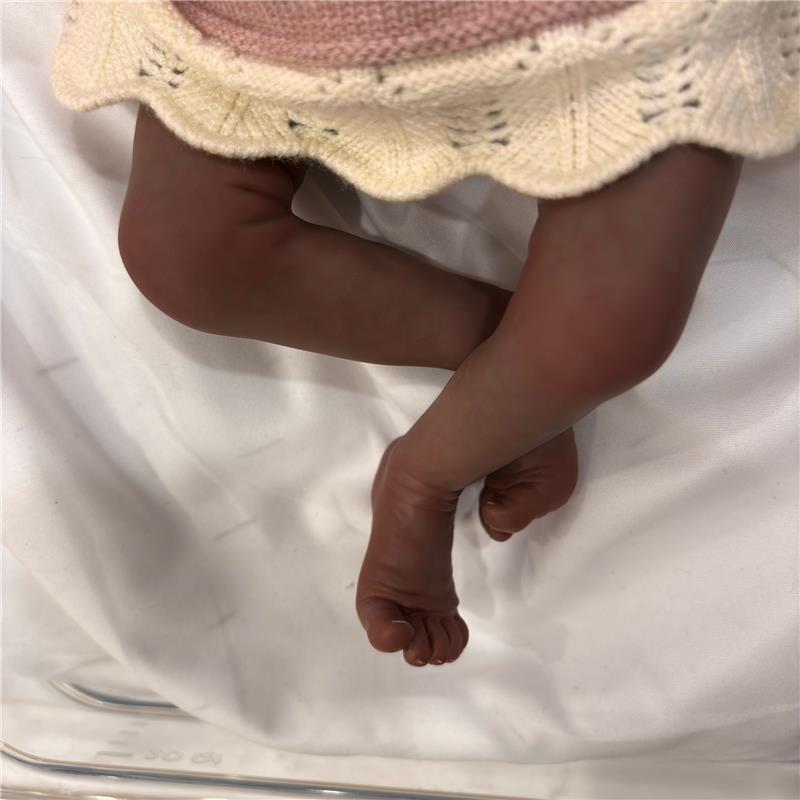 Reborn Baby Doll - African American Vinyl, Gael Image 4