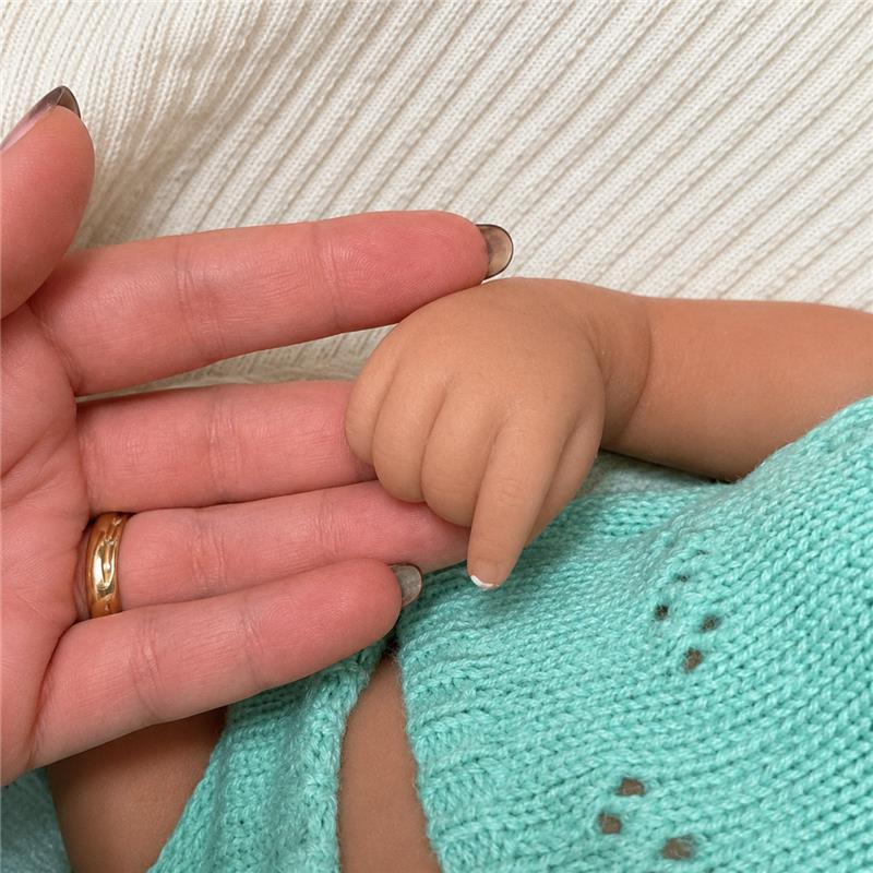 Reborn Baby Doll Baby Reborn Full Silicone 16 Inches, Closed Eyes, No Hair, Chloe Image 3