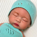 Reborn Baby Doll Baby Reborn Full Silicone 16 Inches, Closed Eyes, No Hair, Chloe Image 6