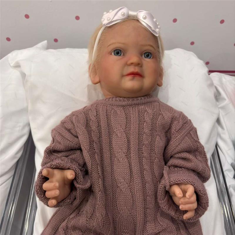 Reborn Baby Doll - White Vinyl, Alena Image 4