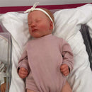 Reborn Baby Doll - White Vinyl, Ashley Asleep Image 4