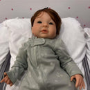 Reborn Baby Doll - White Vinyl & Auburn Hair, Shyann Image 4
