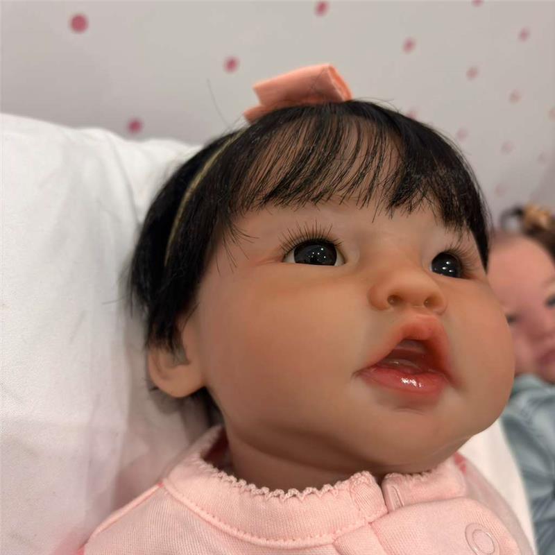 Reborn Baby Doll - White Vinyl, Cai Japanese Image 3