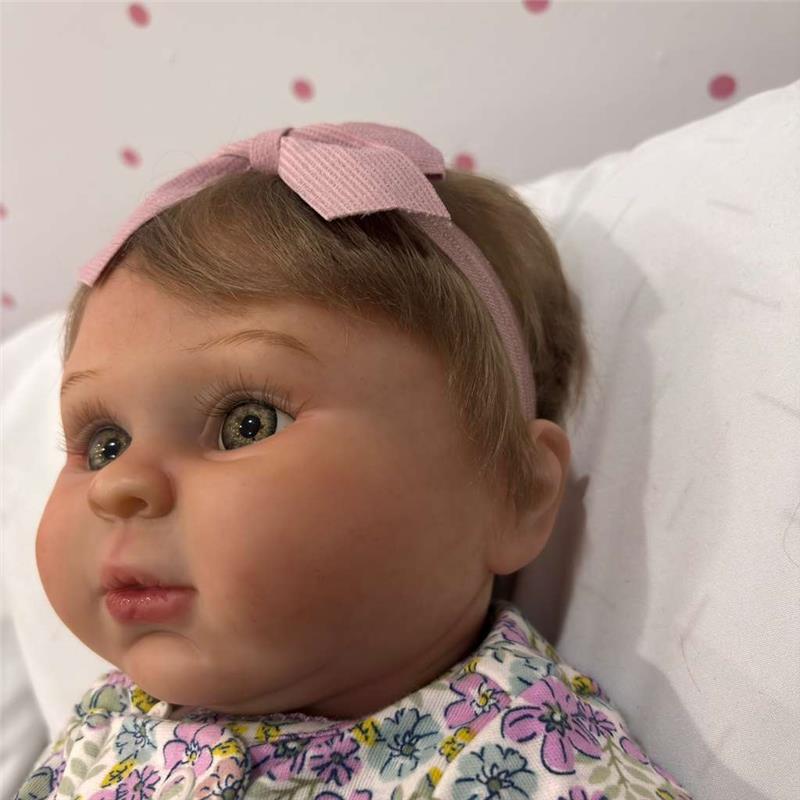 Reborn Baby Doll - White Vinyl & Honey Hair, Shyann Image 2