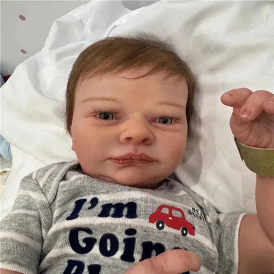 Reborn Baby Doll - White Vinyl James Awake Image 1