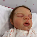 Reborn Baby Doll - White Vinyl, Joanna Sleeping Image 3