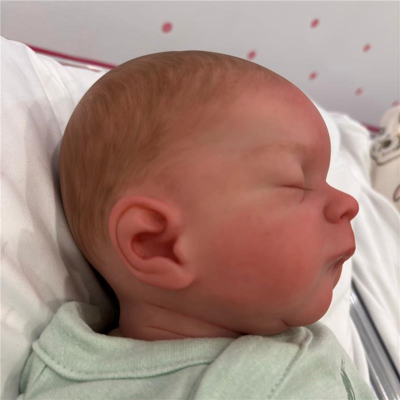 Reborn Baby Doll - White Vinyl, Michael Asleep Image 2