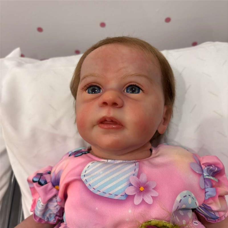 Reborn Baby Doll - White Vinyl, Mika Image 1