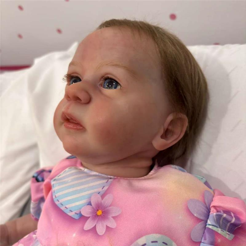 Reborn Baby Doll - White Vinyl, Mika Image 2
