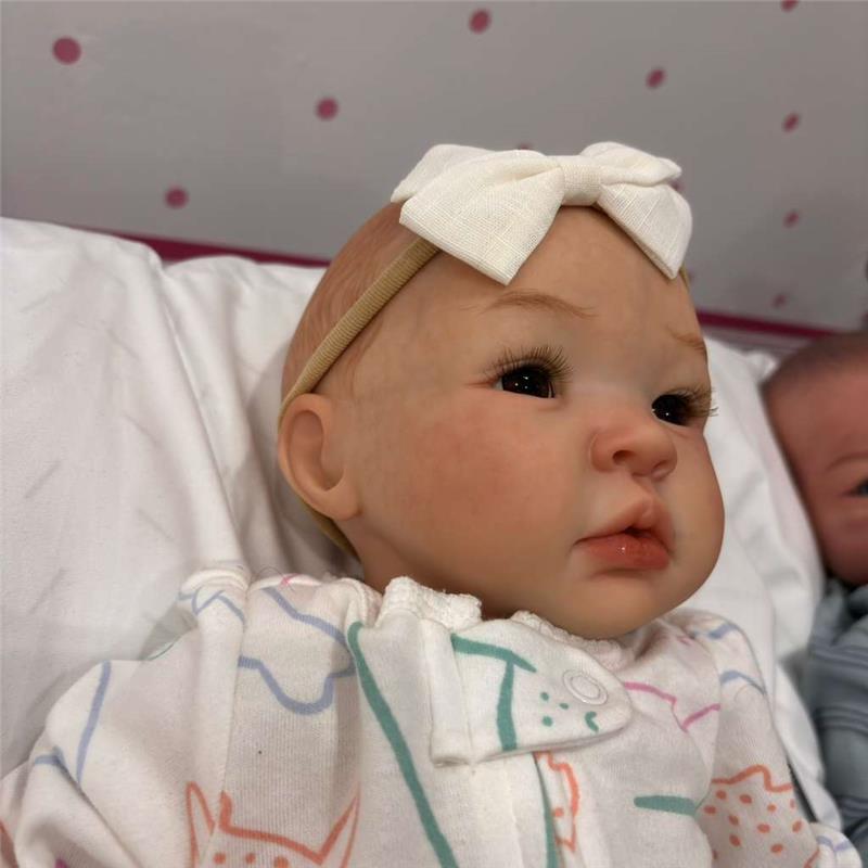 Reborn Baby Doll - White Vinyl Mya Image 3
