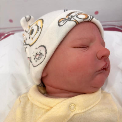 Reborn Baby Doll - White Vinyl, Owen Asleep Image 1