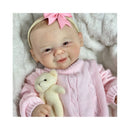 Reborn Baby Doll - White Vinyl, Painted Hair, Open Eyes – Eva  Image 1