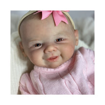 Reborn Baby Doll - White Vinyl, Painted Hair, Open Eyes – Eva  Image 2
