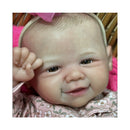 Reborn Baby Doll - White Vinyl, Painted Hair, Open Eyes – Eva  Image 3
