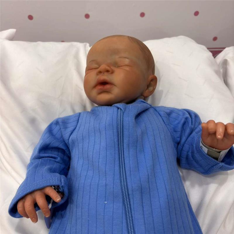 Reborn Baby Doll - White Vinyl, Paul Image 4