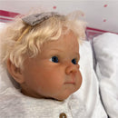 Reborn Baby Doll - White Vinyl & Rooted Blonde Hair, Shyann Image 1